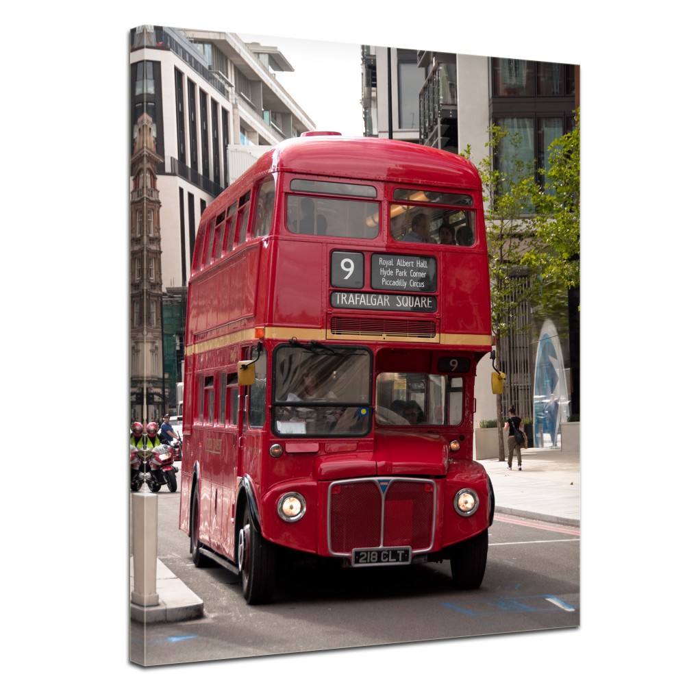 Emeletes busz Londonban M3 vászonkép több méretben