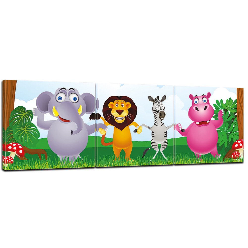 Dzsungel állatai vászonkép több méretben